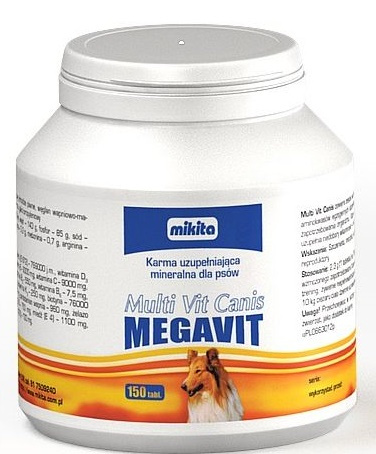 Mikita Megavit Multi Vit Canis 150 Tabletek