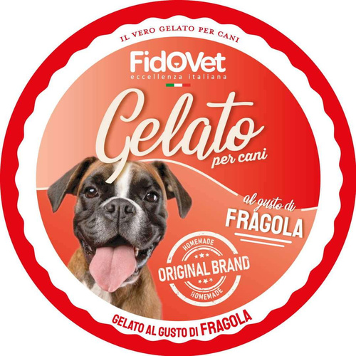 ﻿FidoVet Gelato Lody Truskawkowe dla Psa 40g