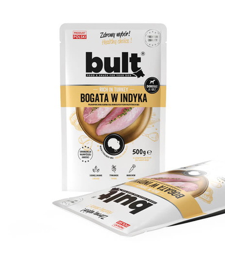 Bult Mokra Karma dla Psa Bogata w Indyka 500g