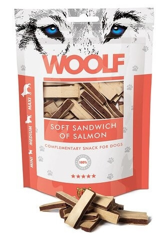 Woolf Soft Sandwich of Salmon Przysmak dla Psa 100 g