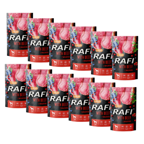 Dolina Noteci Rafi Mokra Karma dla Psa Wołowina 12x500g