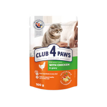 Club 4 Paws Mokra Karma dla Kurczak w Sosie 100g