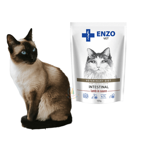 Enzo Vet Intestinal z Jagnięciną w Sosie dla Kota 100g