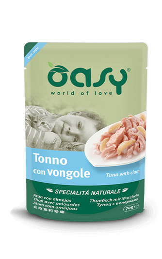 Oasy Natural Mokra Karma dla Kota z Tuńczykiem i Małżami 70g