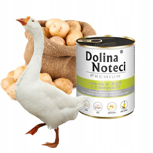 Dolina Noteci Premium dla Psa Gęś z Ziemniakami 800g