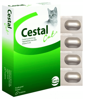 Cestal Cat Flavour 4 Tabletki Odrobaczające Dla Kota 