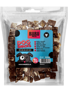 Bubu Pets Kostki Wołowina z Dorszem Przysmak dla Psa 500g