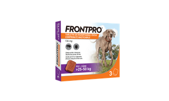 Frontline Frontpro Tabletka na Pchły i Kleszcze 25-50 kg 3 Tabletki