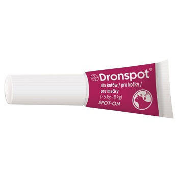 Vetoquinol Dronspot Spot-on Krople Odrobaczające dla Kotów 5-8 kg 1 Pipeta