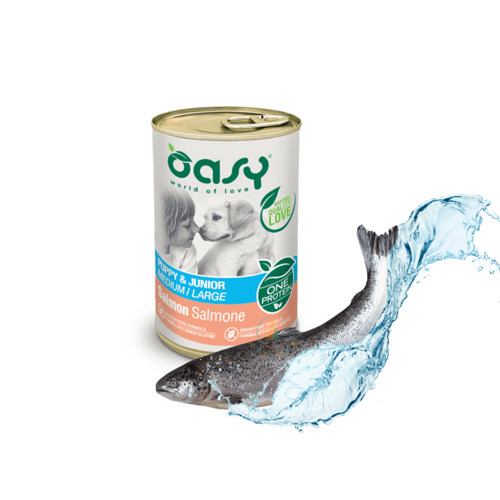 Oasy One Protein Puppy&Junior Salmon 400g