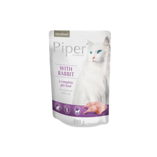 Piper Animals Mokra Karma Dla Kotów z Królikiem 100 g