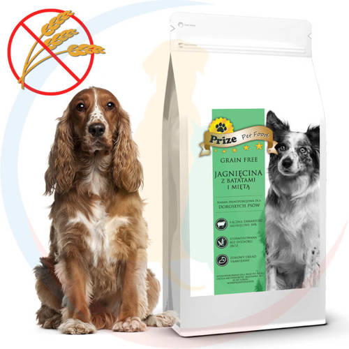 Prize Grain Free Adult  Jagnięcina z Batatami i Miętą 12kg