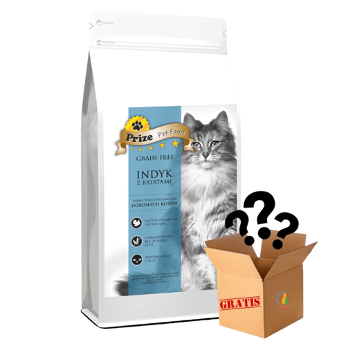 Prize Grain Free Kot Świeżo Przygotowany Indyk 7,5kg + Gratis Niespodzianka!